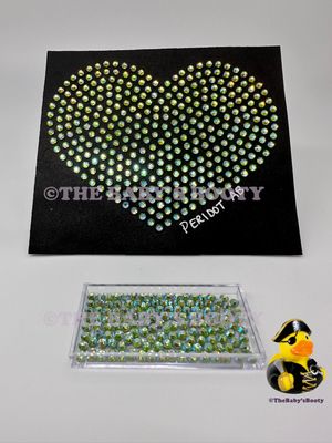 Peridot AB Hotfix Rhinestones – SS6 &amp; SS10