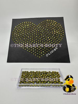 Olivine Hotfix Rhinestones – SS6 &amp; SS10