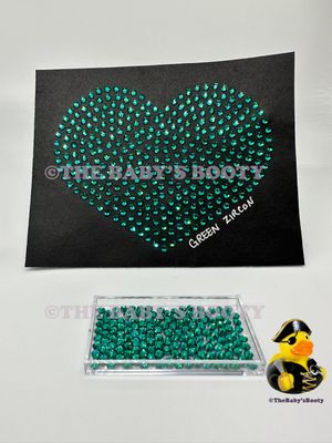 Green Zircon Hotfix Rhinestones – SS6 &amp; SS10