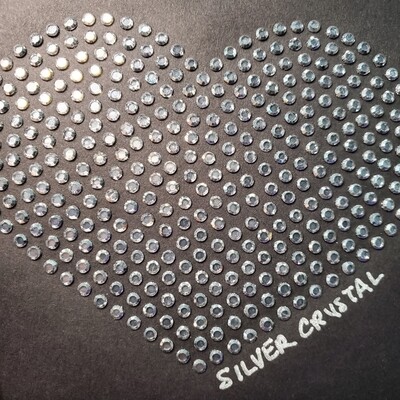 Metalites Silver Rose Hotfix Rhinestones – SS6 &amp; SS10