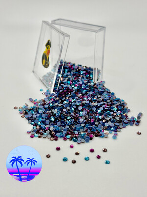 Malibu Mix Hotfix Rhinestones – Pink, Purple &amp; Aqua SS10 Mix