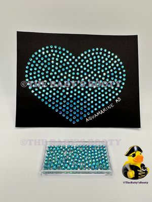 Aquamarine AB Hotfix Rhinestones – SS6 &amp; SS10