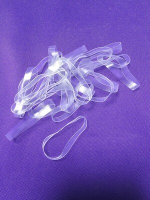 Mini Icy Bands Size 50 – Soft Stretchy Bands for Rhinestone Storage | 20 Pack