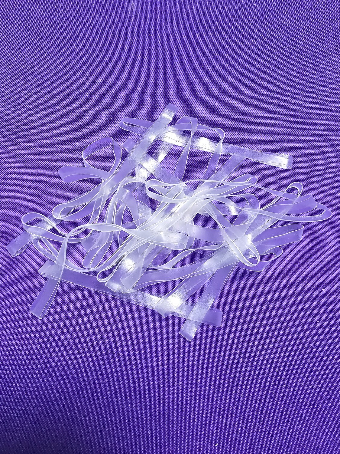 Icy Bands Size 100 – Soft Stretchy Bands for Rhinestone Storage | 20 Pack