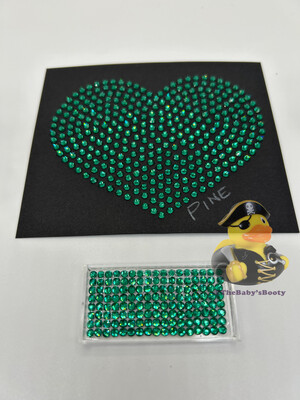 Pine Green Hotfix Rhinestones – SS6 &amp; SS10