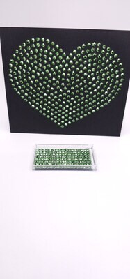 Green Chrome Hotfix Rhinestones – Metallic Green Glass SS10