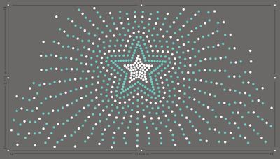 Hoodie Pocket - Large Star Scatter ss10