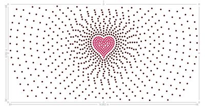 Hoodie Pocket - Large Heart Scatter ss10