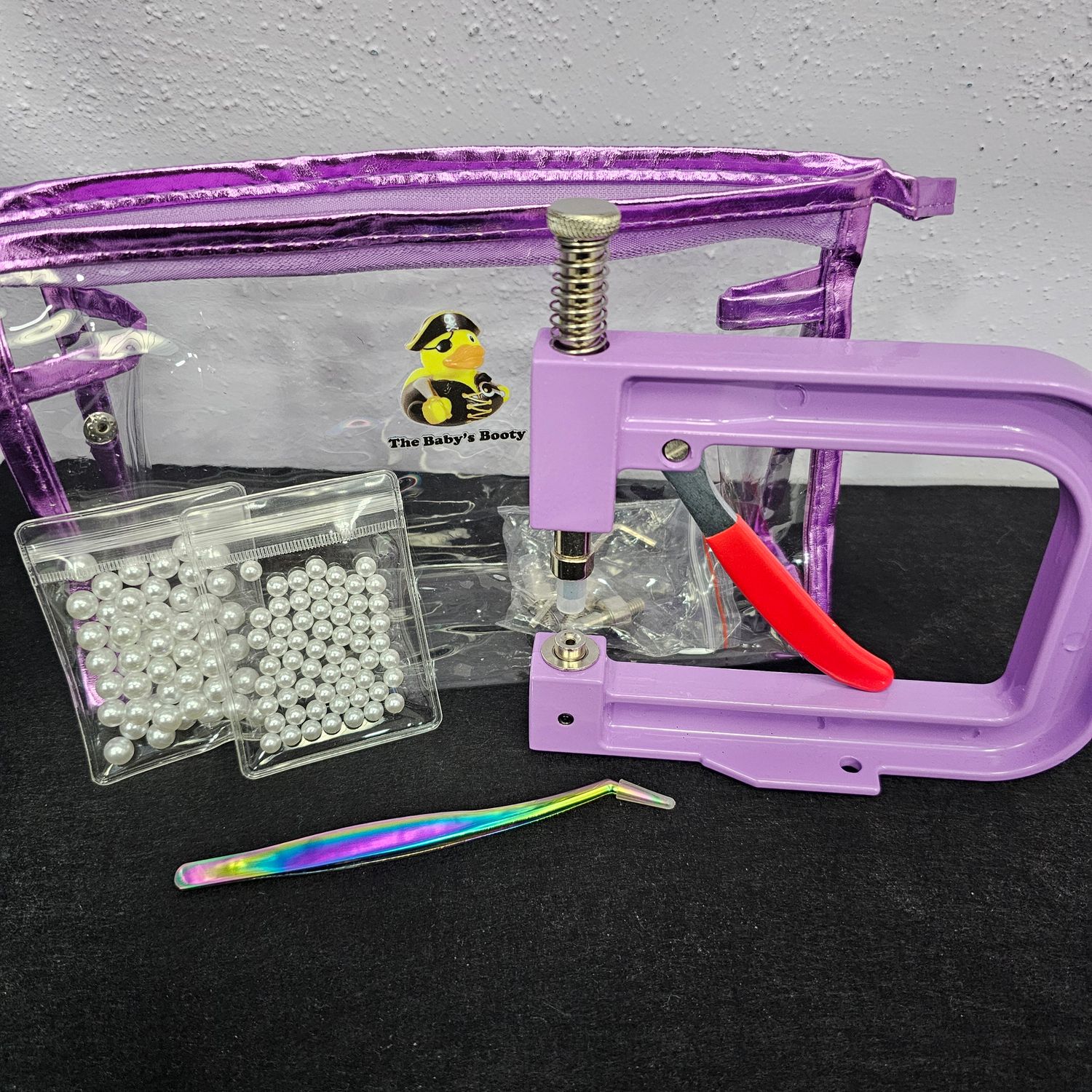 Pearl Duo Starter Bundle 💜 Big Bling Tool + SS30 &amp; SS40 Pearl Packs | Beginner Bling Kit (White &amp; Ivory)