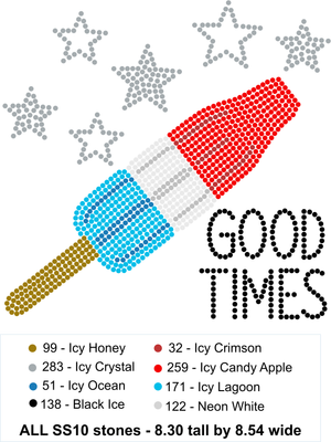 🍦 Summer Throwback Collection – Bomb Pop Vibes Rhinestone Templates