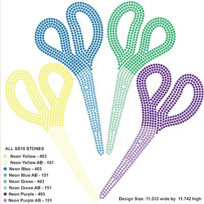 ✂️ Shear Brilliance Rhinestone Design | Digital Template - SS10