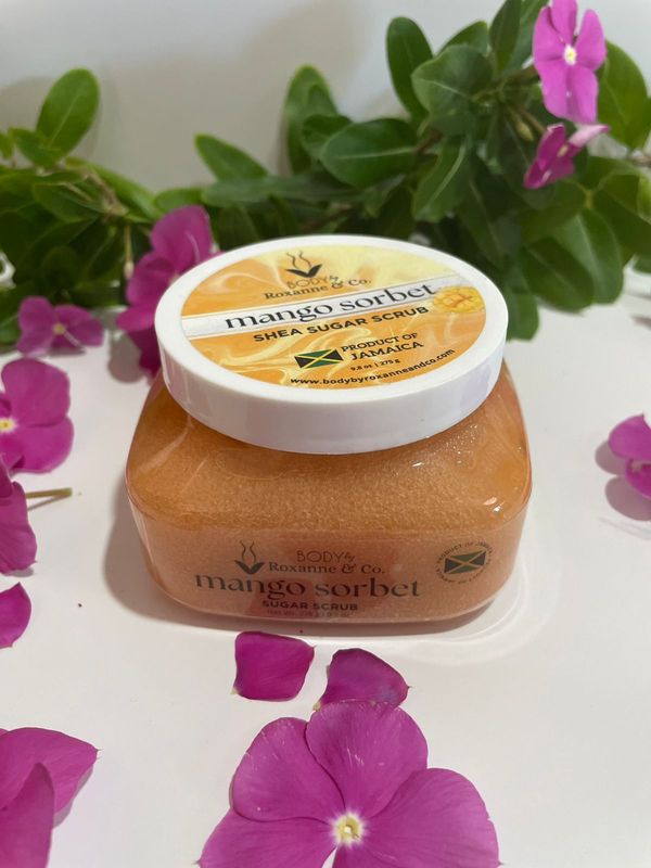 Body by Roxanne &amp; Co. Shea Sugar Scrub - Mango Sorbet
