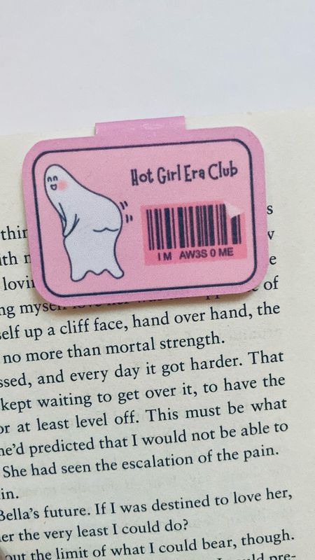 “Hot Girl Era” Cute Ghost Twerking Bookmark Magnet