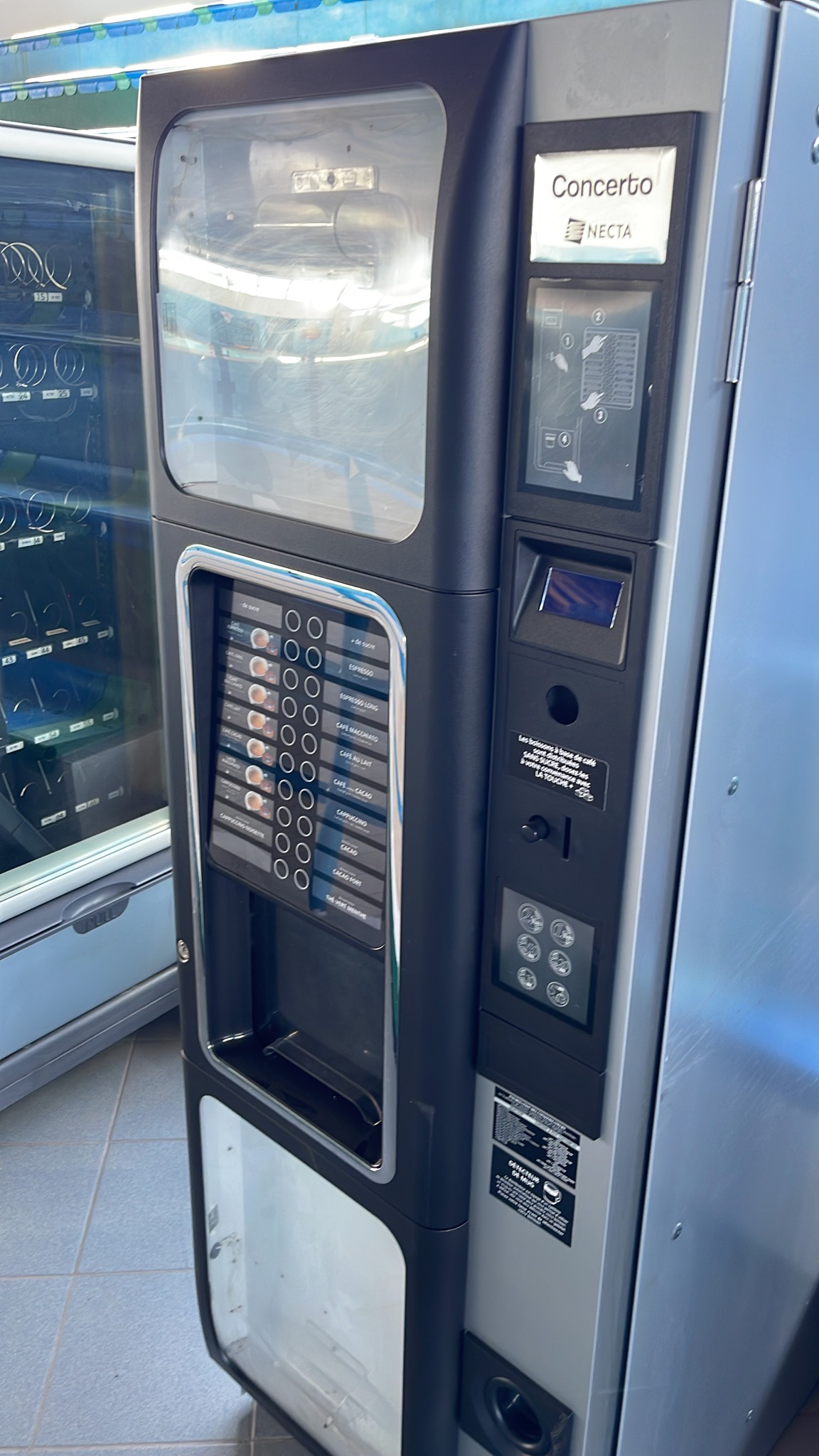 Necta Concerto Doppia campana USATA distributore automatico vending machine