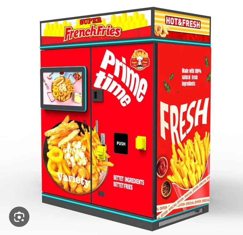 Distributore automatico patatine fritte usato