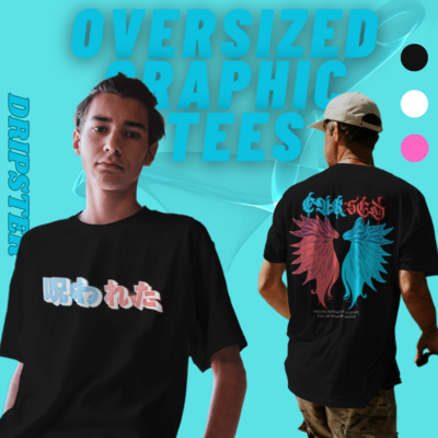 Cursed Unisex drop shoulder oversized graphic-printed Tee