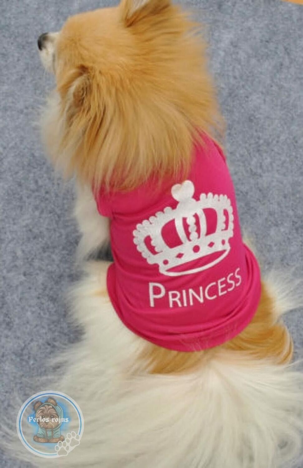 MARŠKINĖLIAI ŠUNIUKUI &quot;PRINCESS&quot; (ROŽINIAI)