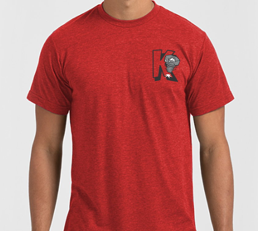 Men's Red Lugnuts Logo T