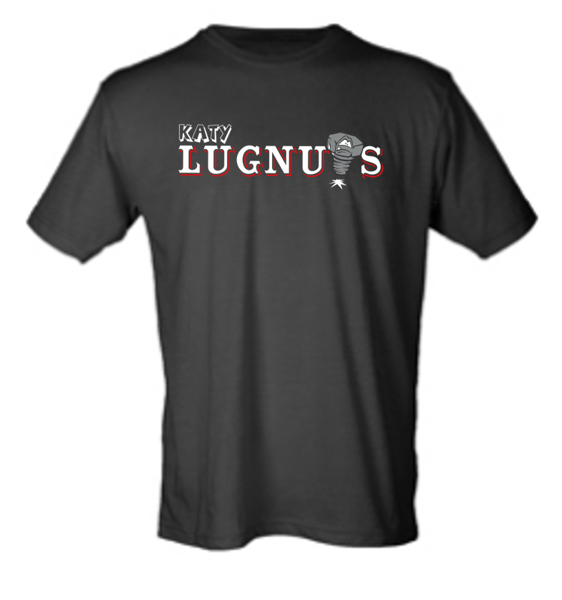 Men's Black Lugnuts Logo T
