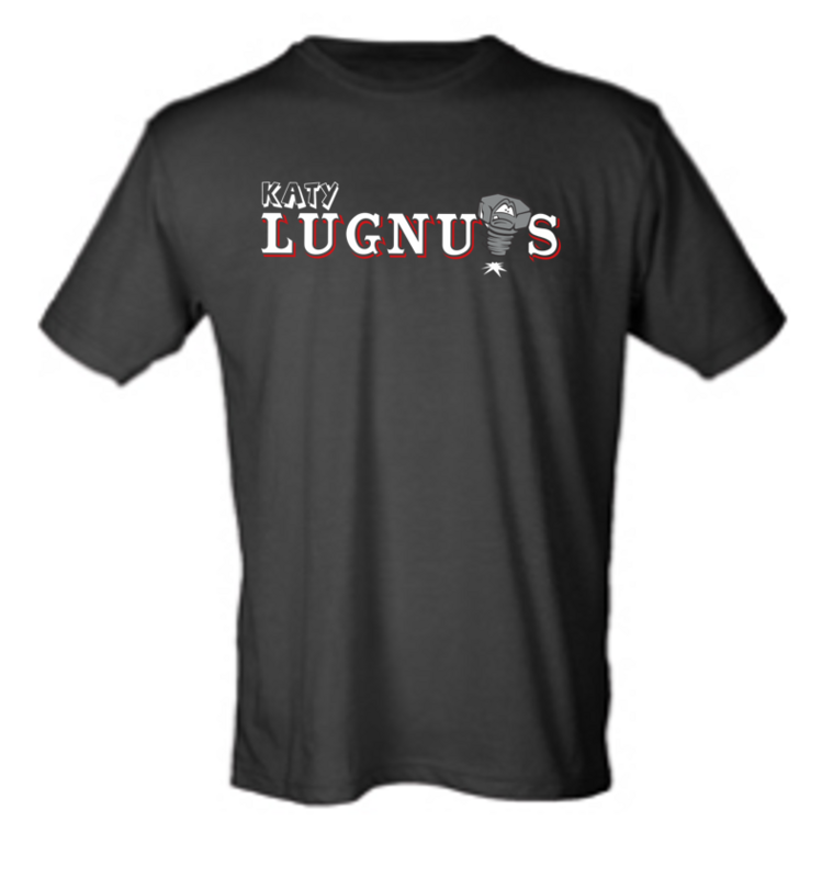 Men's Black Lugnuts Logo T