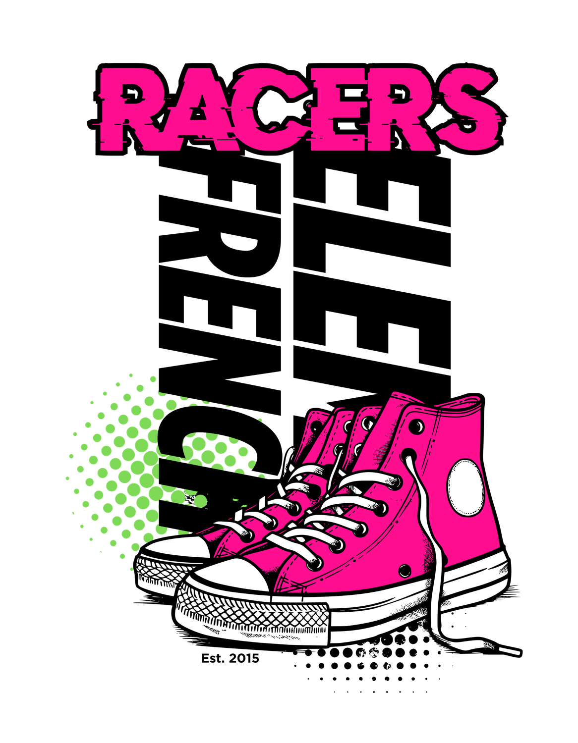 Adult Pink Converse Design