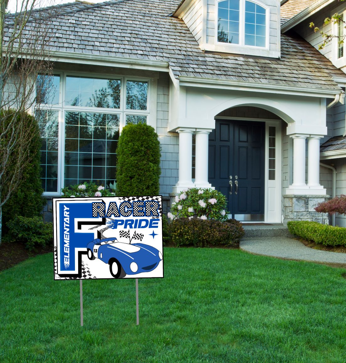 Racer Pride Yard Sign