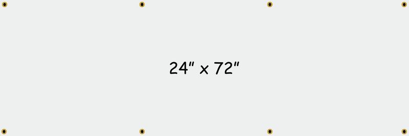 24" x 72" Digital Banner