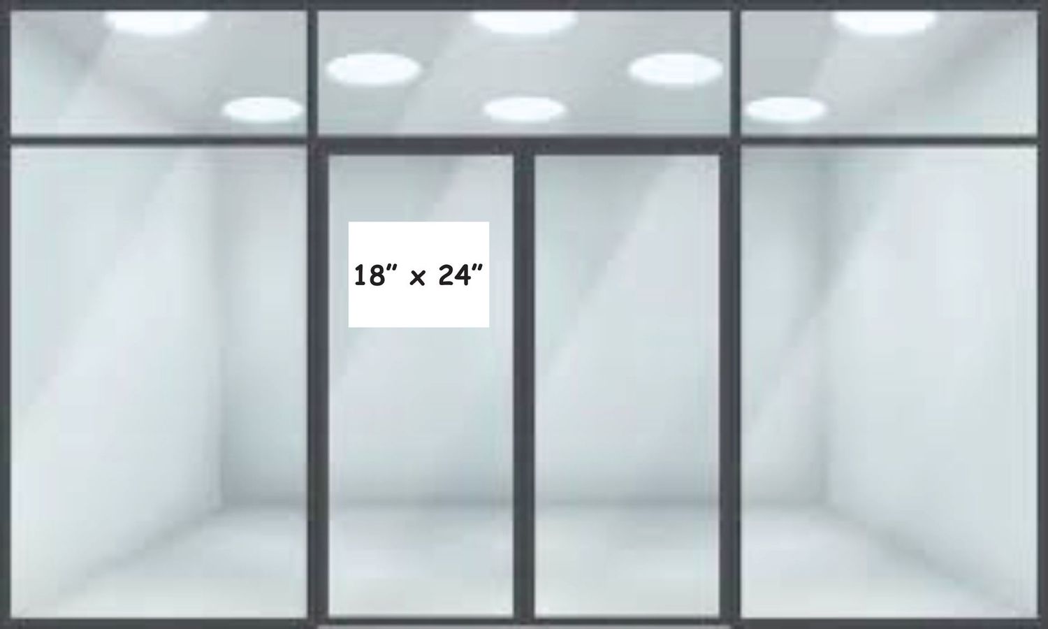 18" x 24" Window Static Cling