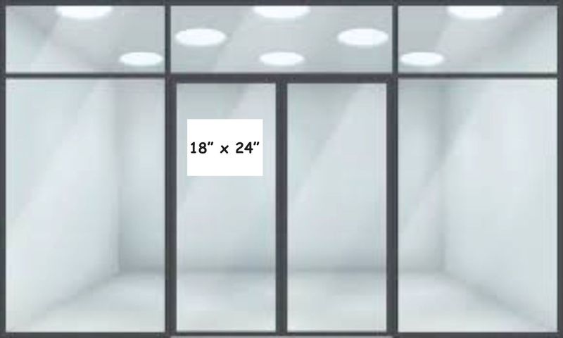 18" x 24" Window Static Cling