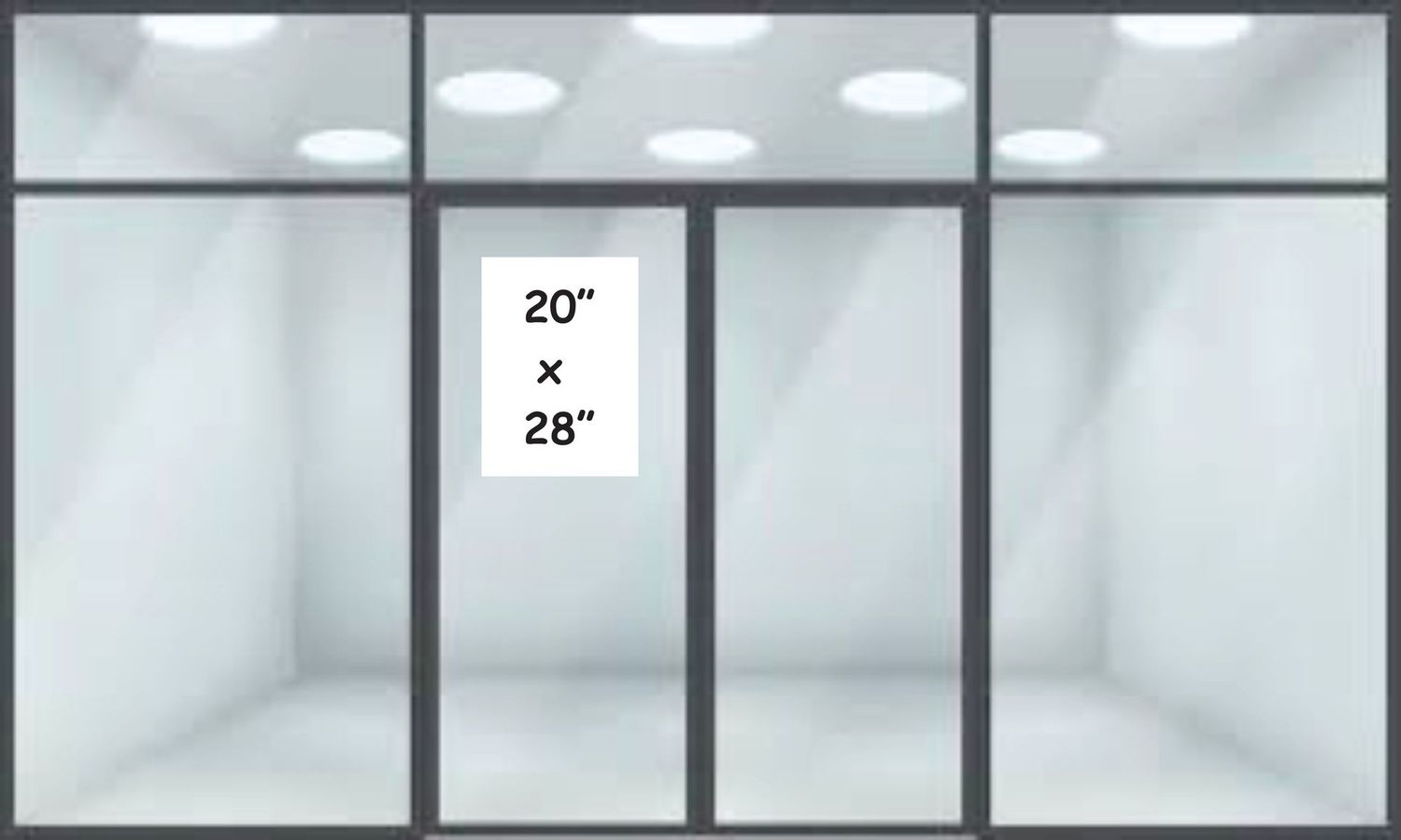 20" x 28" Window Static Cling