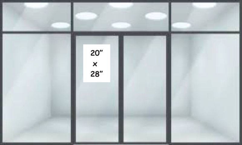 20" x 28" Window Static Cling