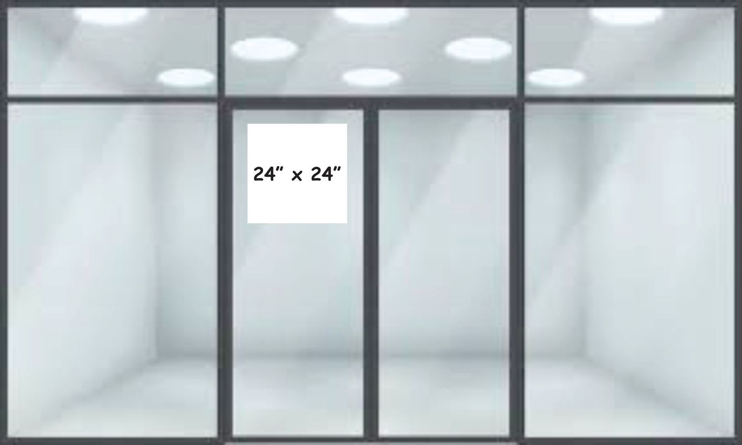 24" x 24" Window Static Cling