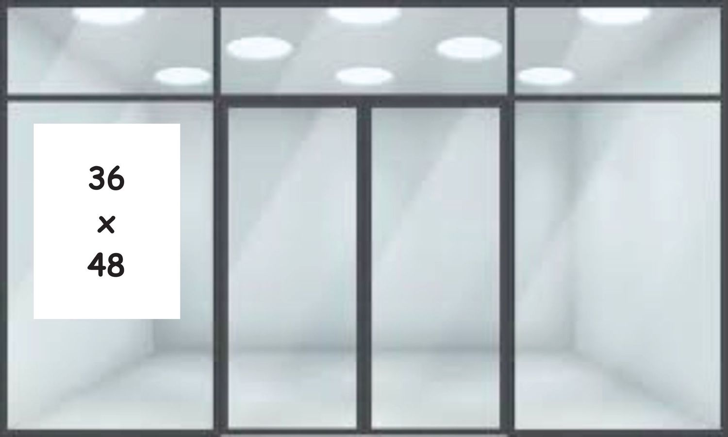 36" x 48" Window Static Cling