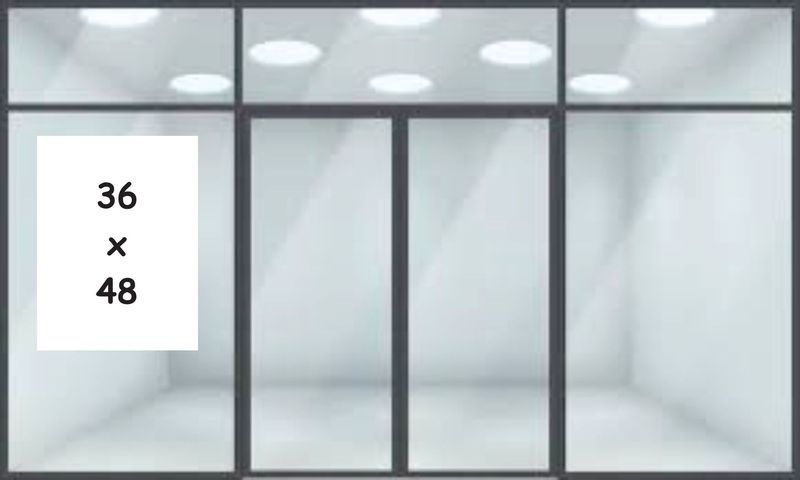 36" x 48" Window Static Cling