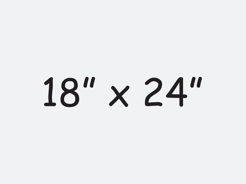 18" x 24" Expanded PVC 3 mil (single sided only)