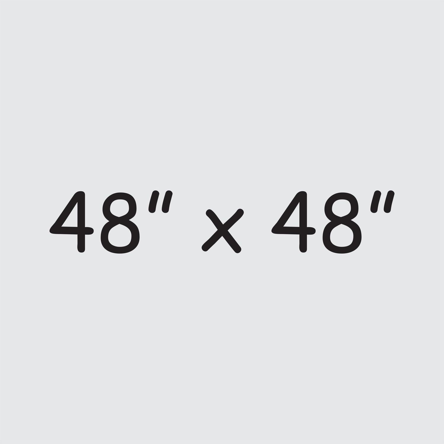 48" x 48" Expanded PVC 3 mil (single sided only)