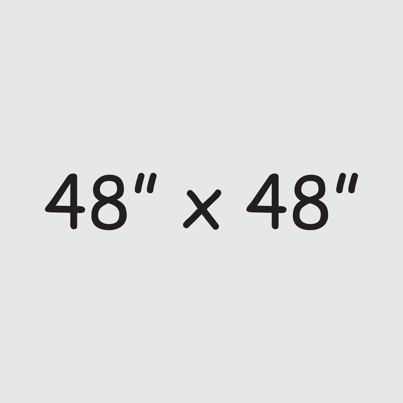 48" x 48" Expanded PVC 3 mil (single sided only)