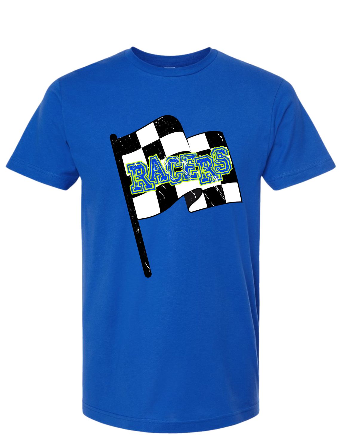 Adult Blue Checker Flag