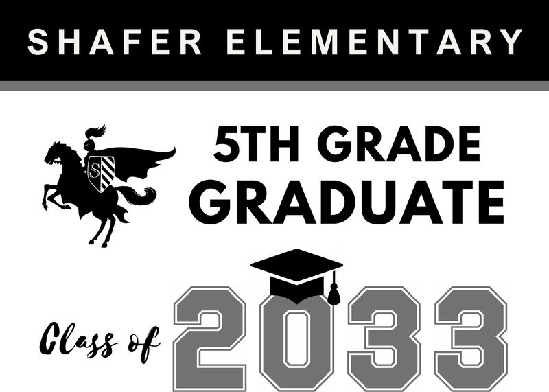 Non - Personalized 5th Grade Graduation Sign