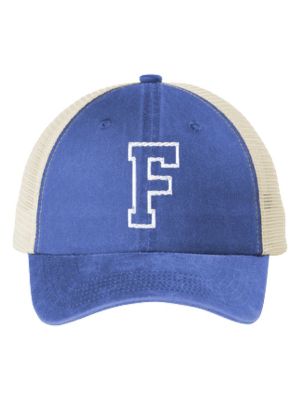 Snapback with the letter F
