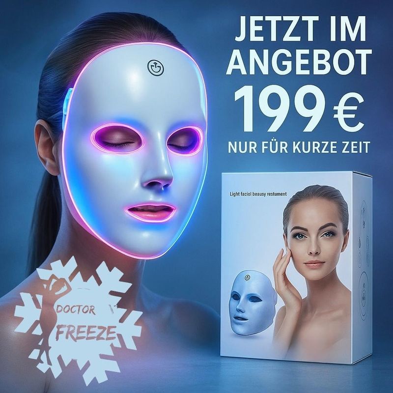 Lichttherapie-Maske für Zuhause - Anti-Aging, Hautprobleme, Akne