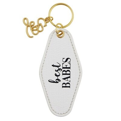 Leather Motel Key Tag- Best Babes