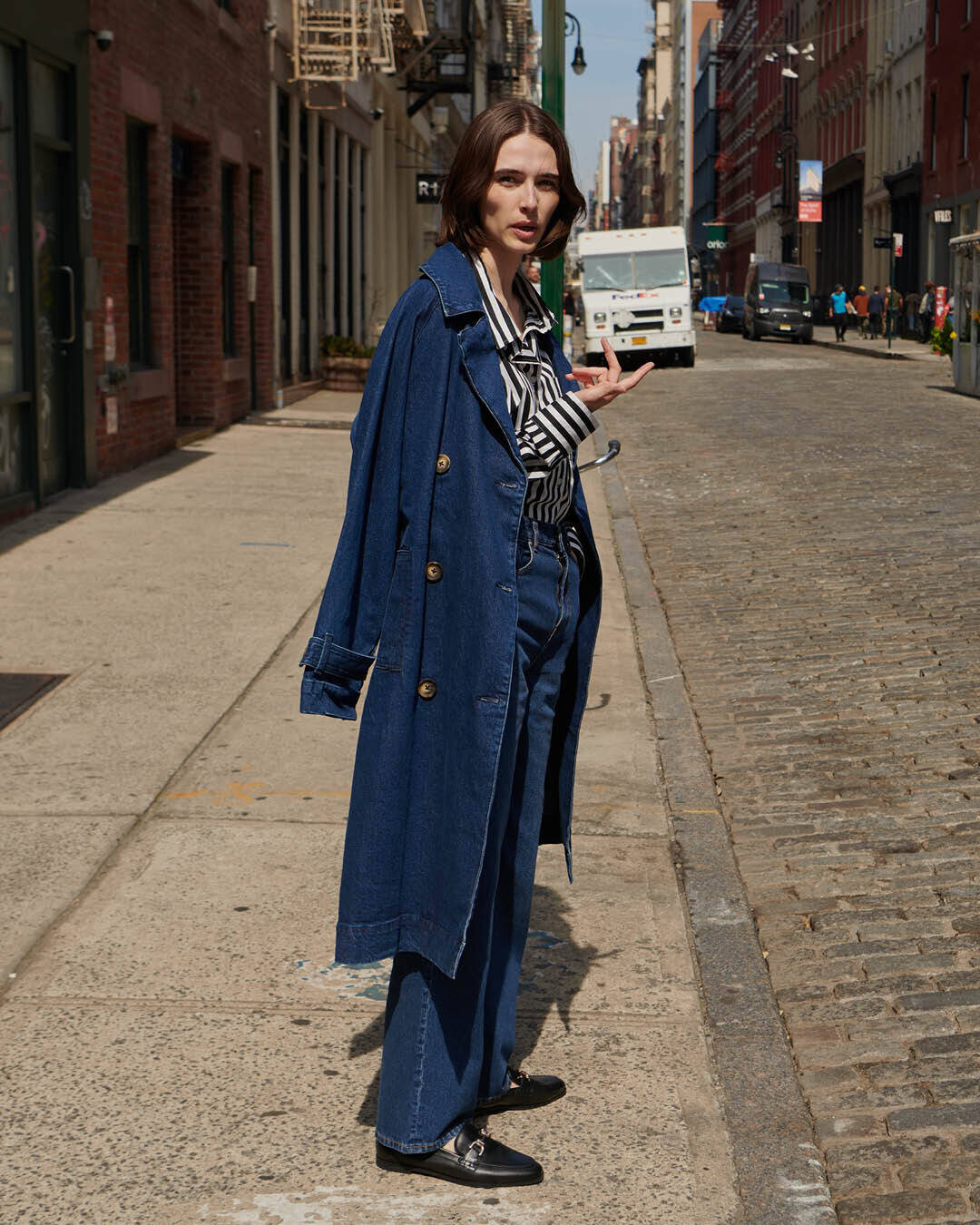 Trench Coat - Dark Indigo