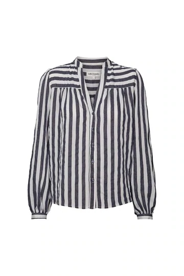 Elif Shirt - Dark Blue Stripe