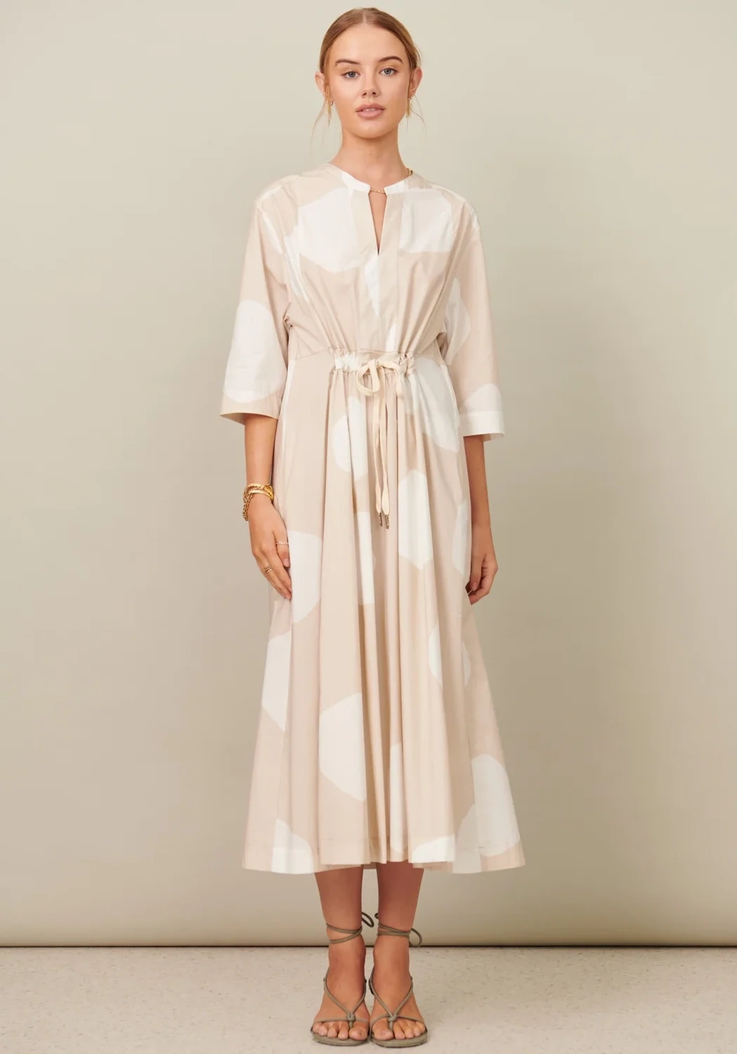 Paola Drawcord Dress