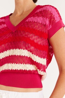 Crochet Knit Top