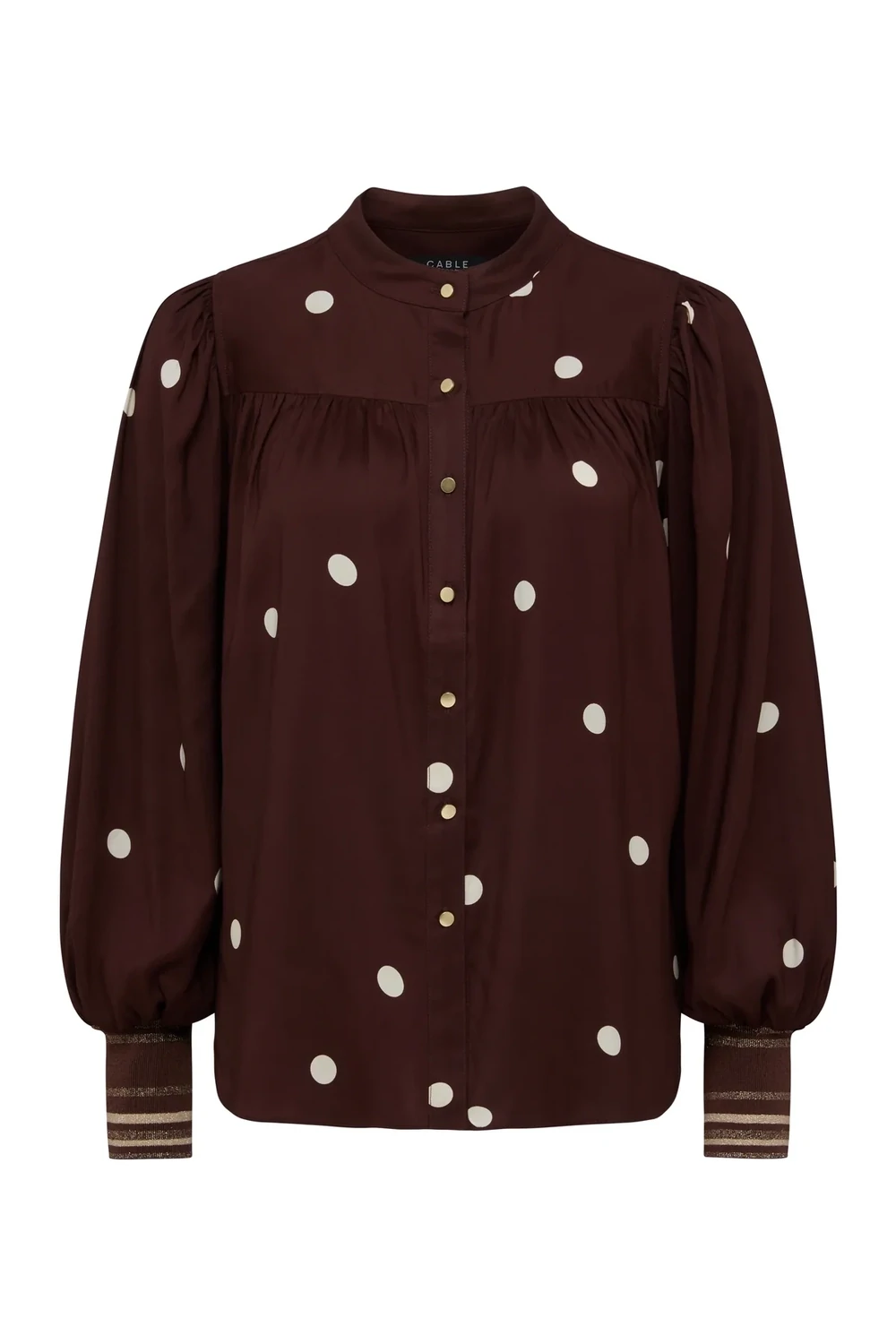 Roberts Blouse, Colour: Chocolate Spot, Size: 8