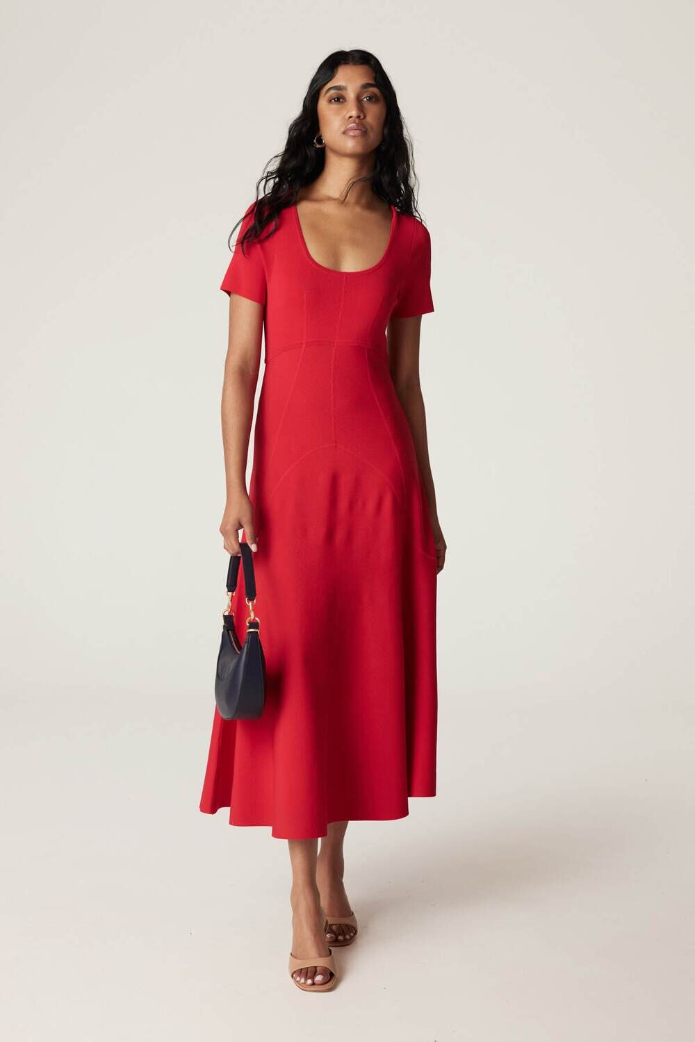 Crepe Bodice Dress