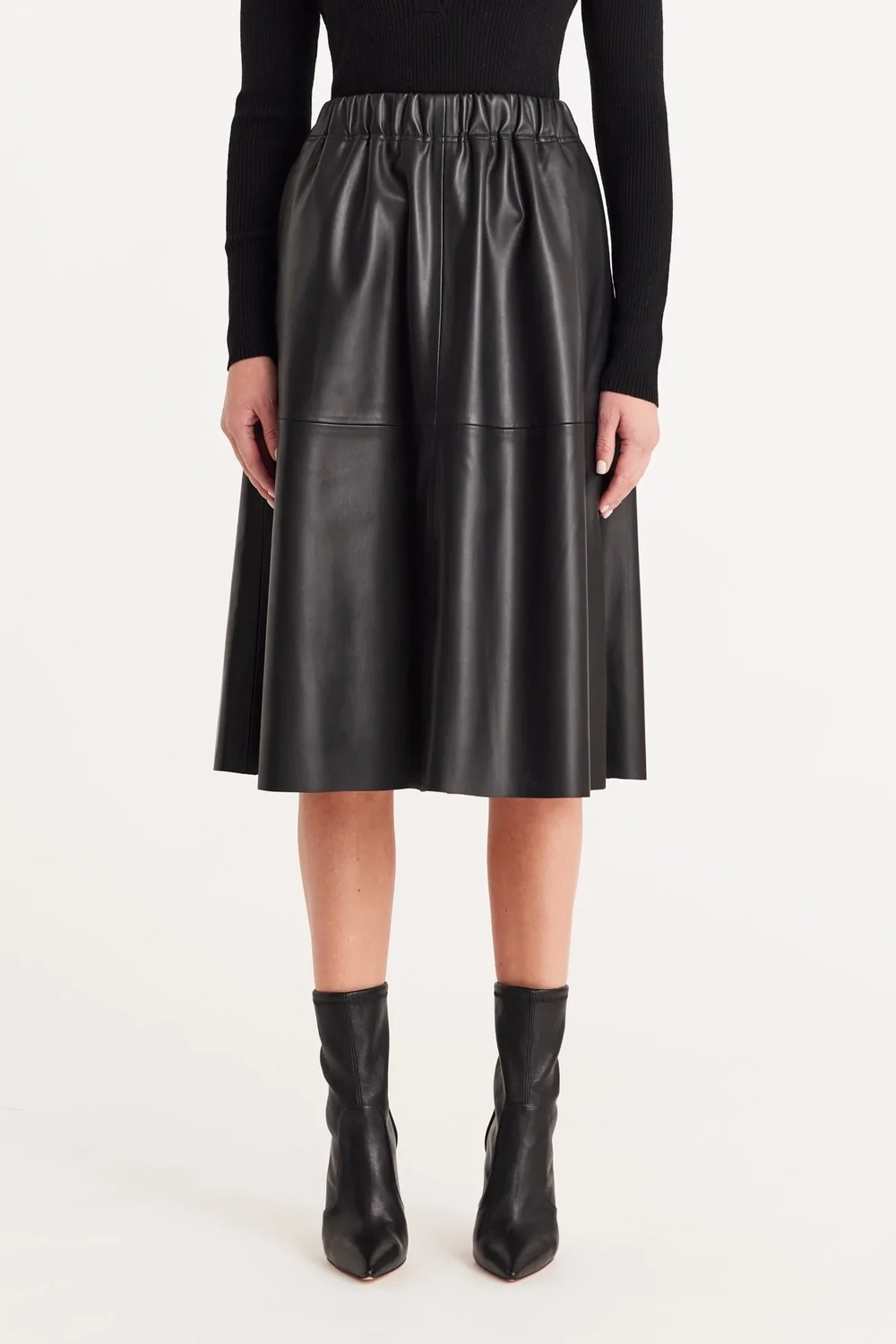 Arlo Vegan Skirt, Colour: Black, Size: 8