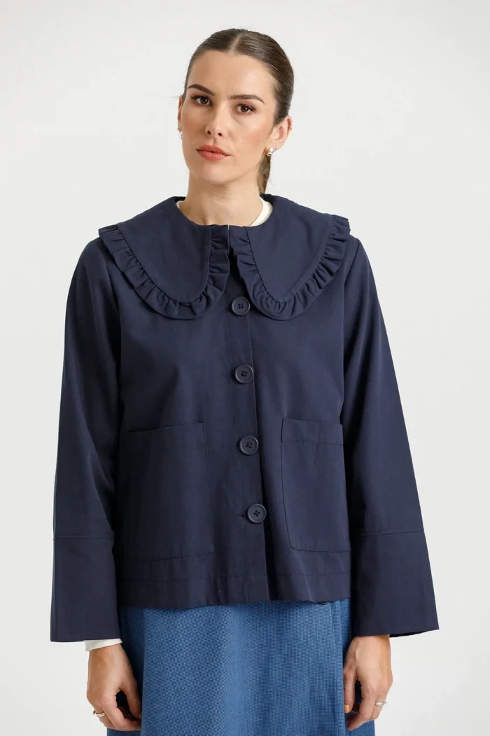 Embark Shacket, Colour: Navy, Size: 6
